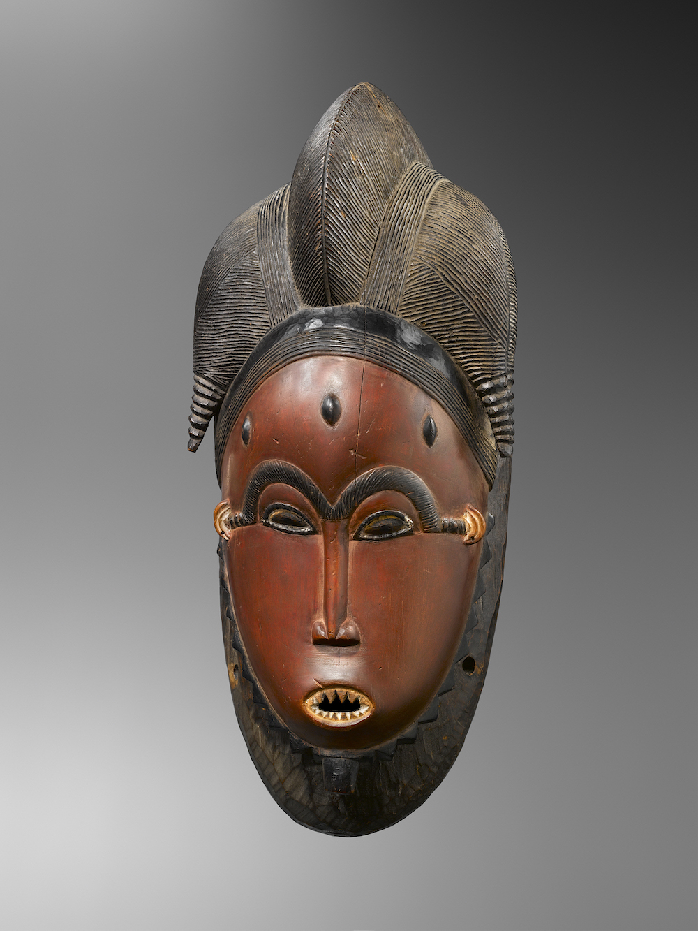 Baule mask Cote d'ivoire, Flak